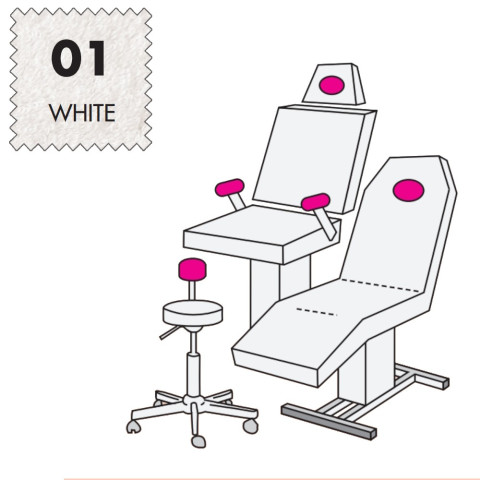 'Hockerbezug Micro, Frottee - 01 white'