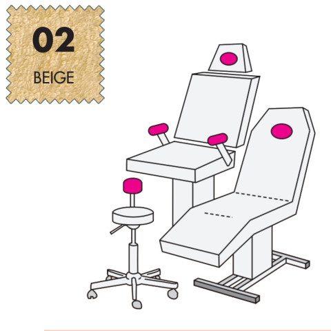 'Hockerbezug Micro, Frottee - 02 beige'