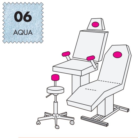 'Hockerbezug Micro, Frottee - 06 aqua'