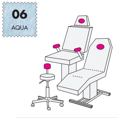 'Hockerbezug Micro, Frottee - 06 aqua'