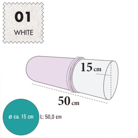 'Bezug für Knierolle, Frottee - 01 white'