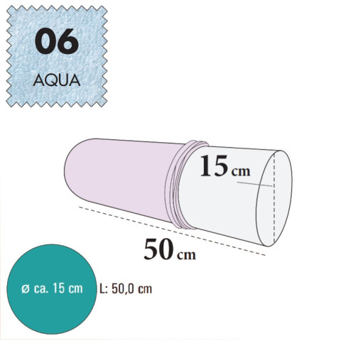 'Bezug für Knierolle, Frottee - 06 aqua'