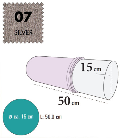 'Bezug für Knierolle, Frottee - 07 silver'