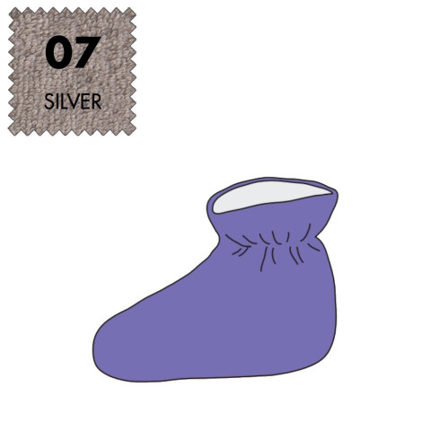 'Studio-Fuß-Pack , Frottee - 07 silver'