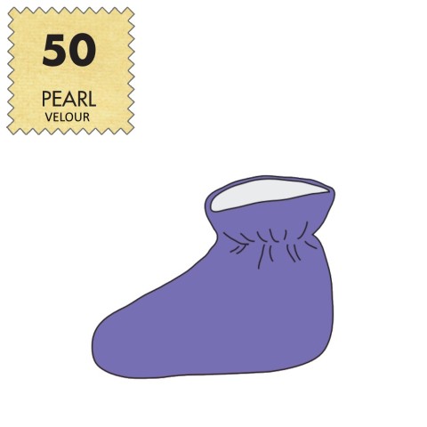 'Studio-Fuß-Pack , Velour - 50 pearl'