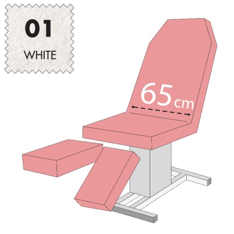 'Set - Pediküreliegenbezug, Frottee - 01 white'