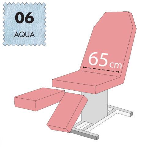 'Set - Pediküreliegenbezug, Frottee - 06 aqua'