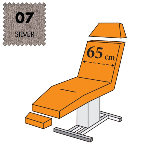 'Set - Liegenbezug 3-teilig, Frottee - 07 silver'