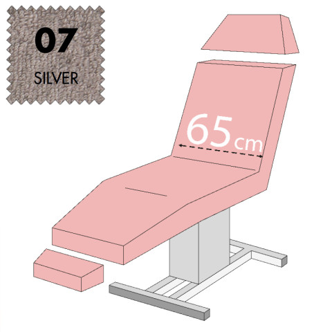 'Set - Liegenbezug 3-teilig, Frottee - 07 silver'