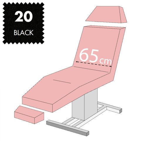 'Set - Liegenbezug 3-teilig, Frottee - 20 black'