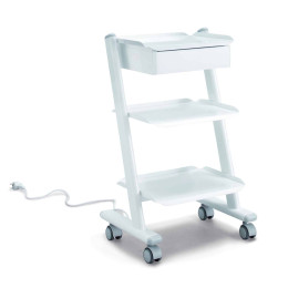 'Praxis-Trolley mit Schublade & 3-fach Steckdose'
