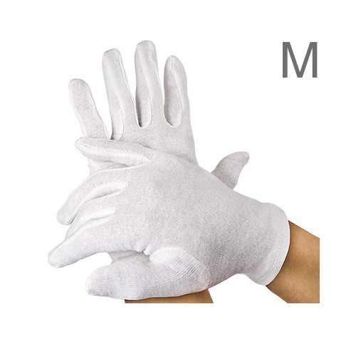 Baumwoll-Handschuhpaar mittlere Größe