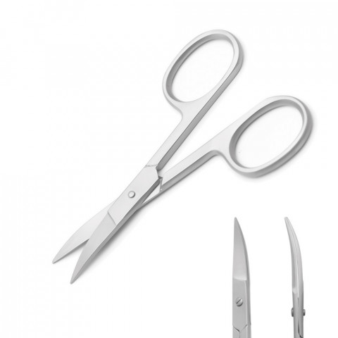 'Nail Scissor 10 cm with curved 23 mm cutting edge'