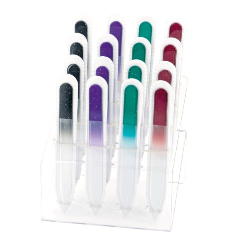 'Glasfeilen-Display Glitter, 16 x 115 mm'