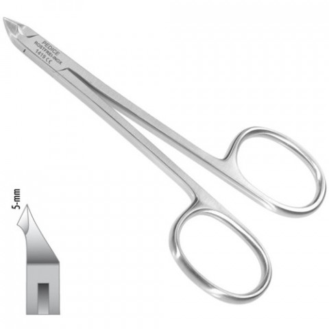 'Cuticle Nipper 10 cm with scissor handle and 5 mm cutting edge'