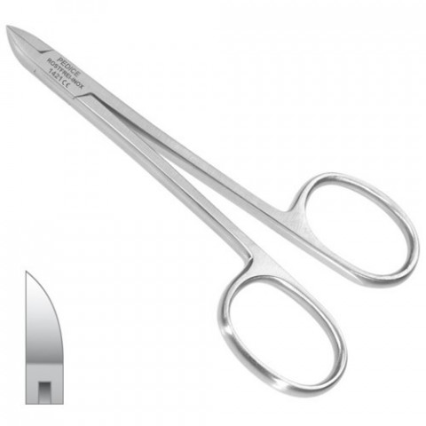 'Cuticle Nipper 10 cm with scissor handle, straight cutting edge'