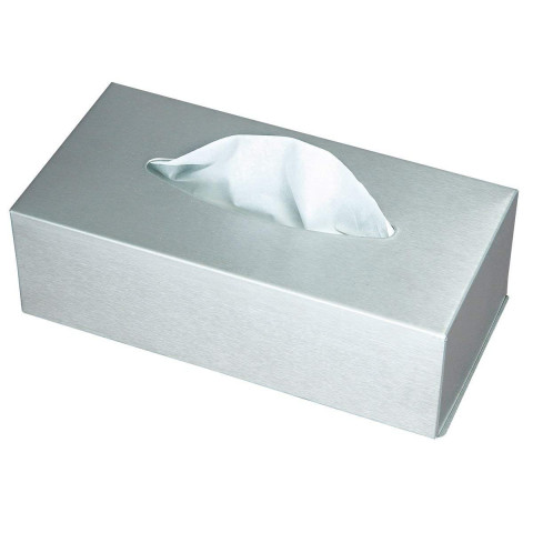 'Cosmetic Tissue Box, Stainless Steel'