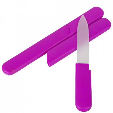 'Glass Nail File in Tube, violet'