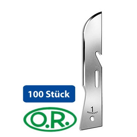 'OR-Klingen Gr. 1, unsteril, 100 Stück'