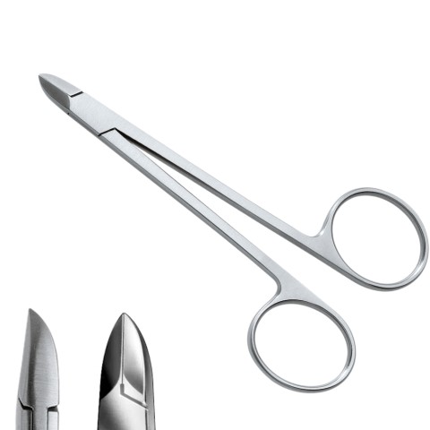 'AESCULAP Hautzange 10,5 cm mit Scherengriff, HF 445'