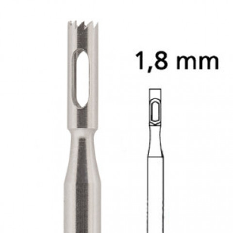 'Hollow Drill jagged F224RF Ø 1.8 mm, stainless'