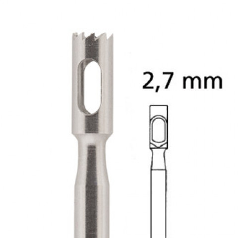 'Hollow Drill jagged F224RF Ø 2.7 mm, stainless'