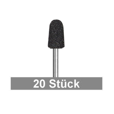 'PEDICE Abrasive Caps 5mm medium, black, 20 pieces'