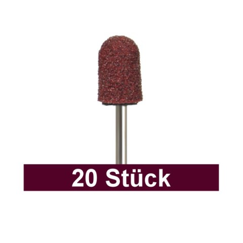 'PEDICE Abrasive Caps 7 mm coarse, brown, 20 pieces'