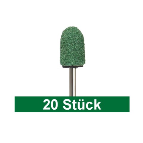 'PEDICE Abrasive Caps 7mm extra coarse, green, 20 pieces'