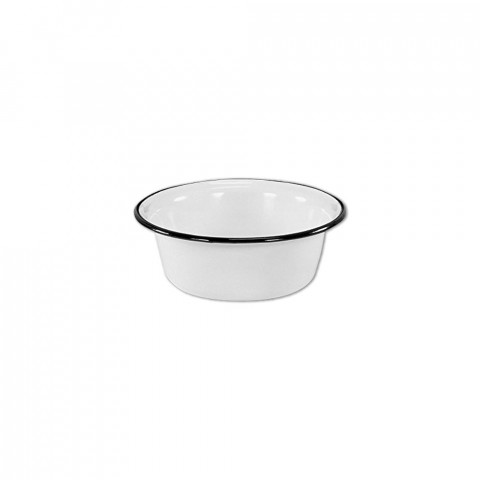 'enamel bowl, 16 cm, white'