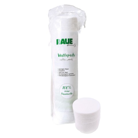 'Round cotton pads, white, 100 pieces RAUE beauty'