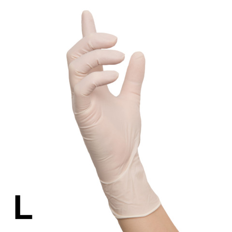 'Latex Premium Grip L, gloves, 100 pieces'