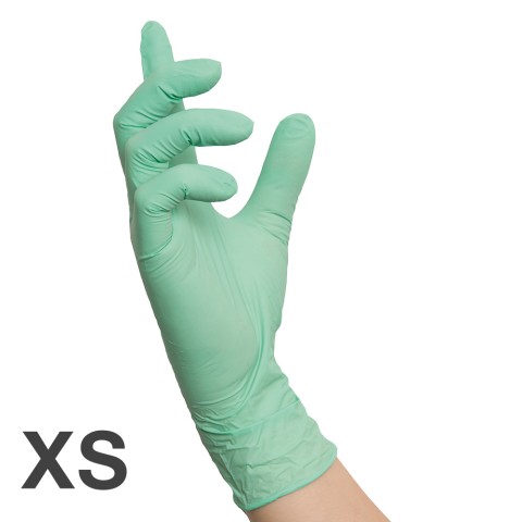 'RAUE Nitril MINT Gloves 100, Size XS (5-6)'