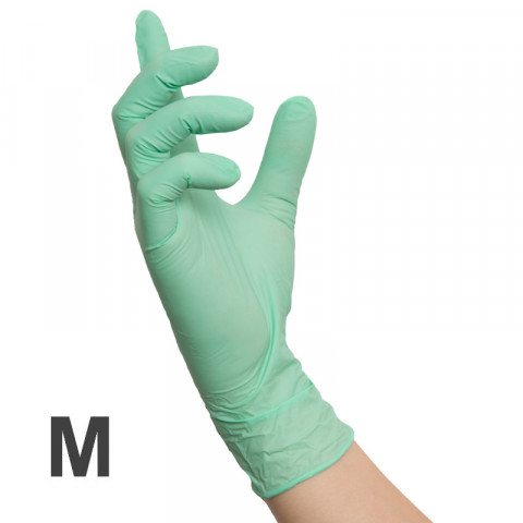'Nitril MINT Gloves 100, Size M (7-8)'