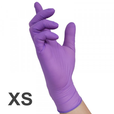 'Nitrile gloves VIOLET XS, 100 pieces'