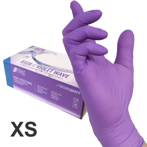'Nitrile gloves VIOLET XS, 100 pieces'