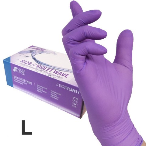 'Nitril VIOLET Handschuhe 100, Gr.L (8-9)'