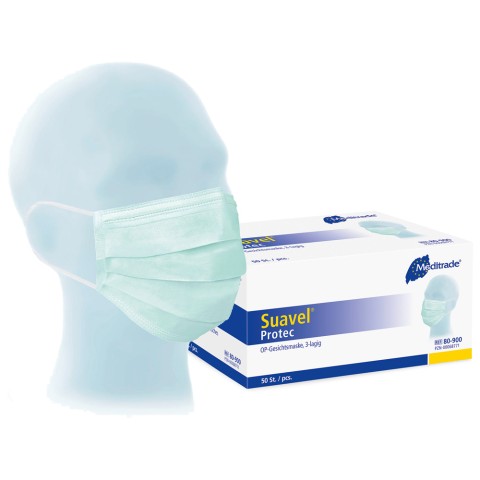 'Disposable face masks, 50 pcs. BLUE'