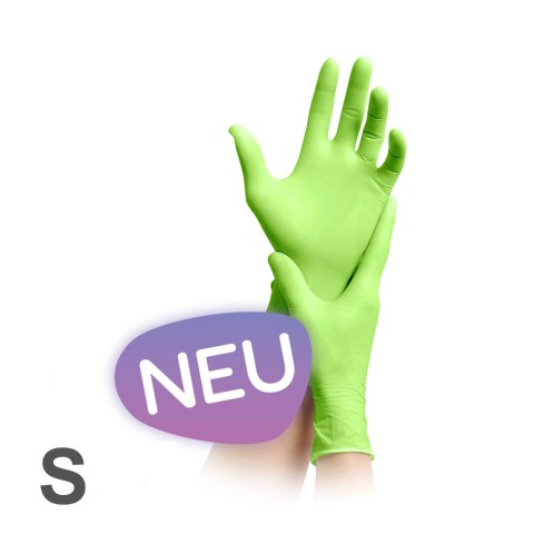 'Nitril-Handschuhe GRÜN, Gr. S (6-7)'
