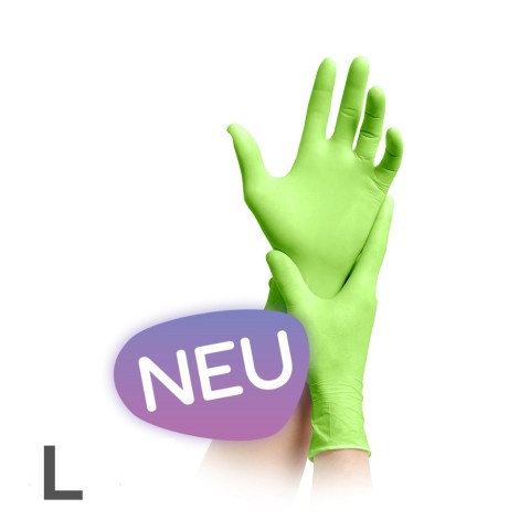 'Nitril-Handschuhe GRÜN, Gr. L (8-9)'