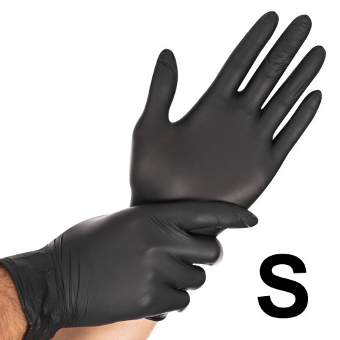 'Nitril Safe Light Handschuhe, schwarz, Gr. S (6-7)'