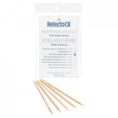 'Eyelash Curl Refill Rosenholzstäbchen, 5 Stück'