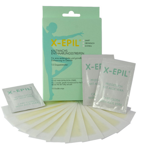 'X-EPIL Coldwax-Strips 12 pieces, small'
