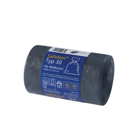 'Müllbeutel 30L, schwarz (Rolle mit 45 Stück)'