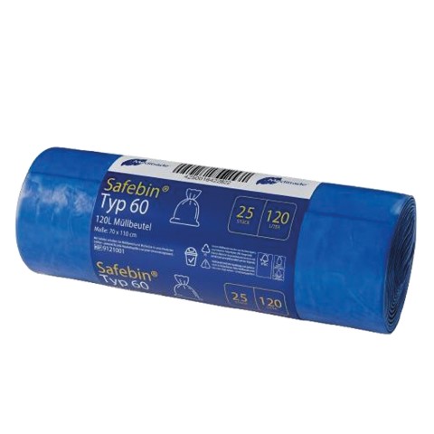 'Müllbeutel 120L, blau (Rolle mit 25 Stück)'