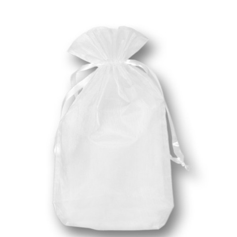 'Organza Bags white, 22 x 30 cm, 10 pcs'
