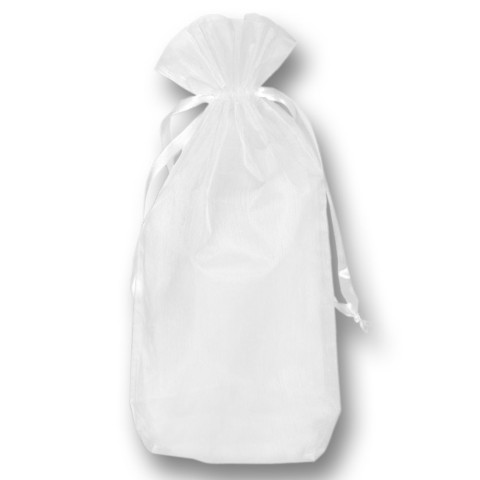 'Organza Bags white, 19 x 36 cm, 10 pcs'