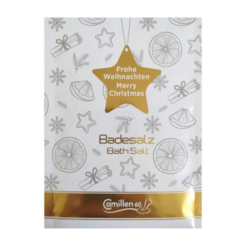 'CHRISTMAS BATH SALT CINNAMON & ORANGE 40g-Sachet'