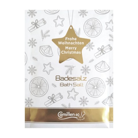 'CHRISTMAS BATH SALT CINNAMON & ORANGE 40g-Sachet'