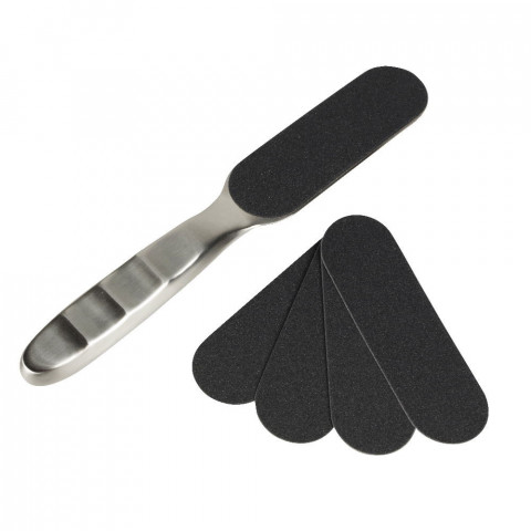 'Stainless Steel Callus File with disposable pads'